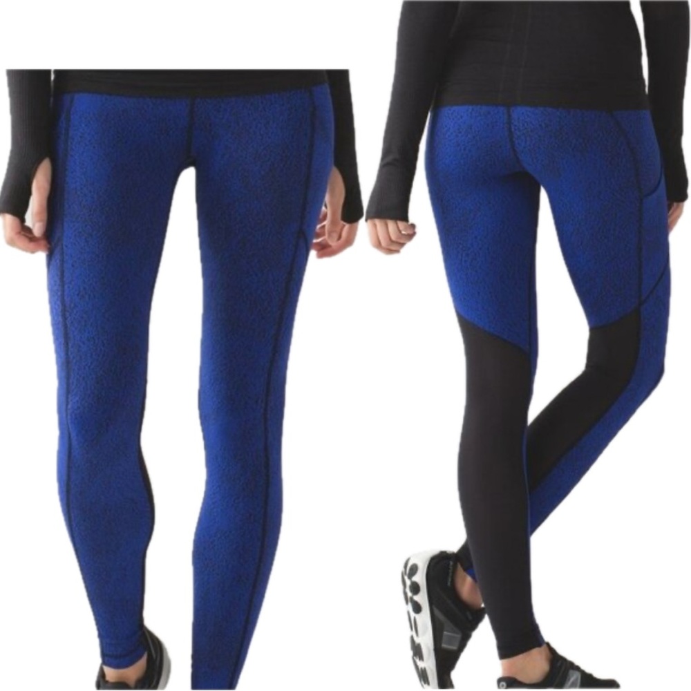 Lululemon Speed Tight V Power Spray Leggings Yoga Pants Womens Size 10